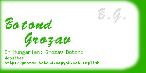 botond grozav business card